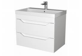 Тумба Сохо 60 подвесная 2 ящика раковина Слим 60