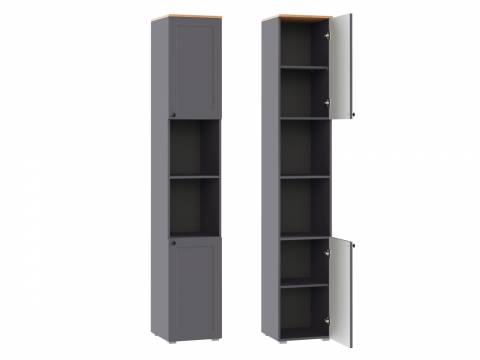 Стеллаж 16.427 Остин Серый Графит