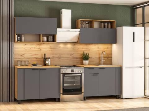 Кухонный гарнитур Монако 2000 Графит