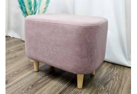 Пуф овальный Lekki велюр Pudra