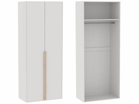 Шкаф 2-дверный с глухими дверями Аврора