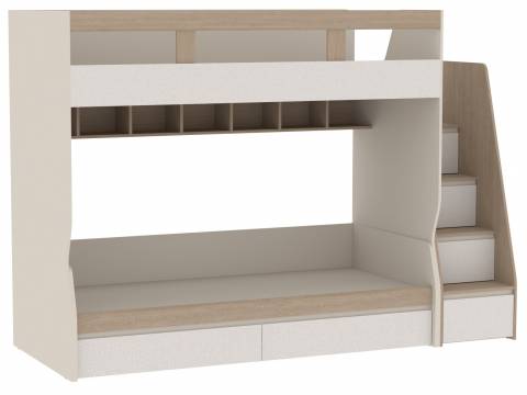 Кровать в сборе Каспер с приставной лестницей