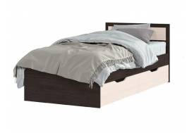 Кровать Гармония с ящиками 90х200 см Венге/Дуб белфорд