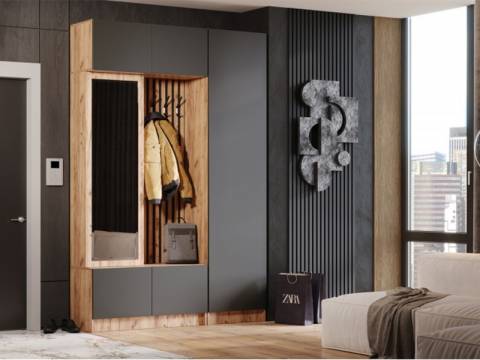 Прихожая Бавария Дуб вотан/графит