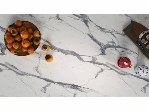 Стеновая панель 3050х600х6мм Мрамор Белый