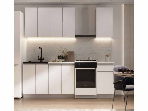 Кухонный гарнитур Гретта ЛДСП 1600 мм Белый