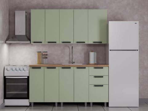 Кухонный гарнитур Орешник 1600 мм Мята