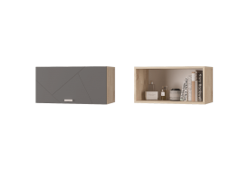 Шкаф настенный Скайлайн 600 с дверкой графит