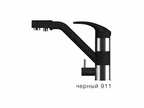 Смеситель для кухни Дуо Tolero Черный 911