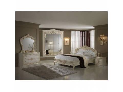 Спальный гарнитур Диана беж (4-х дверный шкаф)