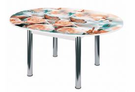 Стол круглый Бостон брифинг Бабочки