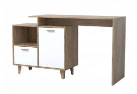 Стол письменный Эго Ст-2 белый глянец на ножках