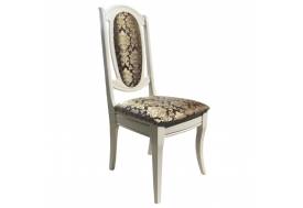 Стул Королевский слоновая кость, вензель коричневый