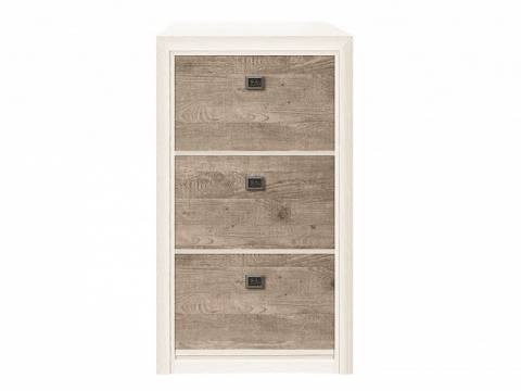 Тумба для обуви BUT 3D Коен Ясень Снежный